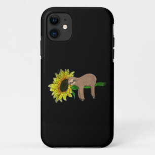 Yellow Flower Sunflower Sleepy Animal Lover Wildli Case-Mate iPhone Case