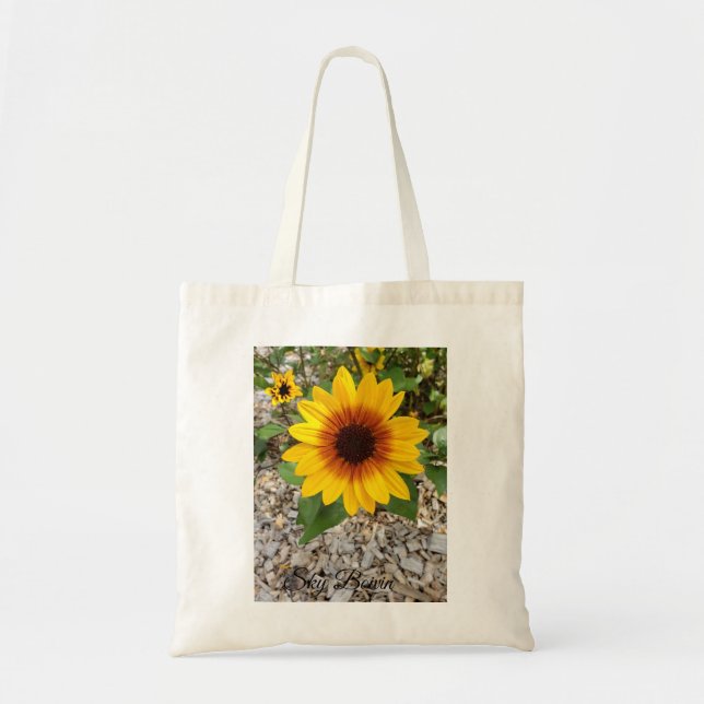 yellow flower tote bag (Front)
