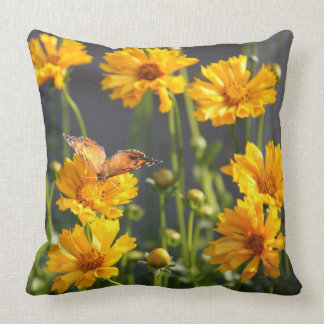 Yellow Flowered Pillow