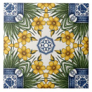 Yellow Flowers 1 Tile