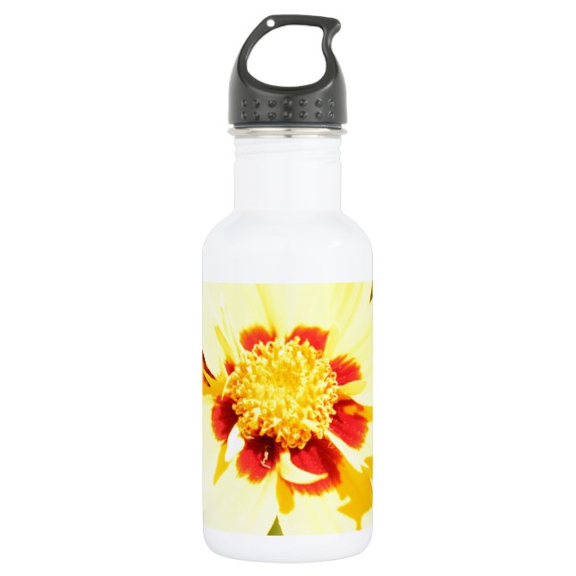 Yellow Flowers 532 Ml Water Bottle (Front)