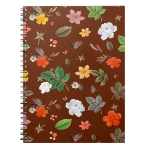 Yellow Flowers and White Roses 12 Notebook