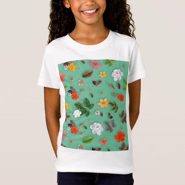 Yellow Flowers and White Roses 14 T-Shirt (Front)