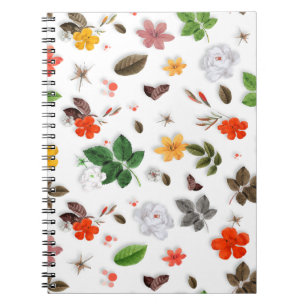 Yellow Flowers and White Roses 15 Notebook