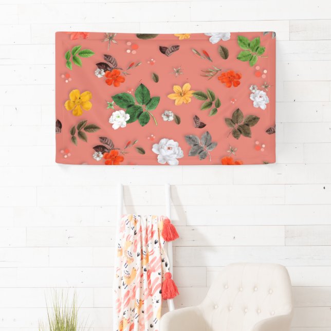 Yellow Flowers and White Roses 19 Banner (Insitu)