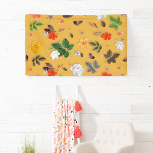 Yellow Flowers and White Roses 20 Banner