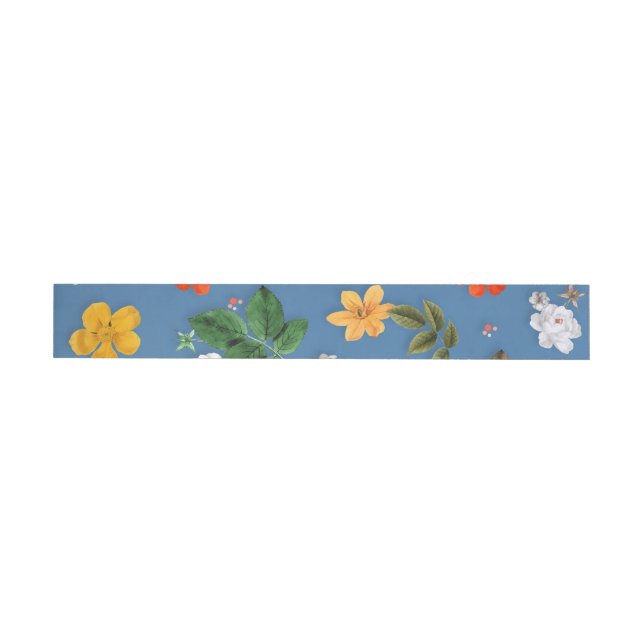 Yellow Flowers and White Roses 23 Wrap Around Label (Individual)
