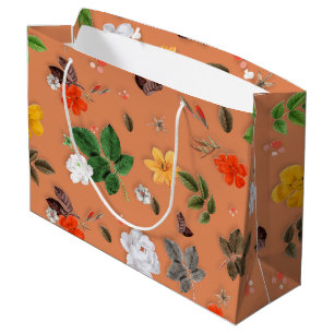 Yellow Flowers and White Roses 25 Large Gift Bag