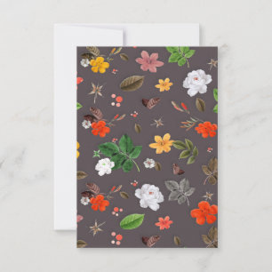 Yellow Flowers and White Roses 26 Thank You Card