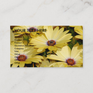 Yellow Flowers Business Card