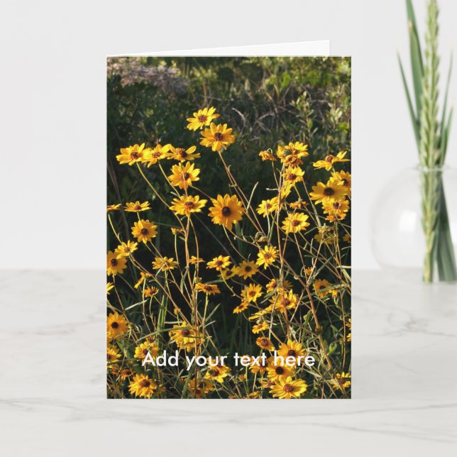 Yellow Flowers Card (Front)