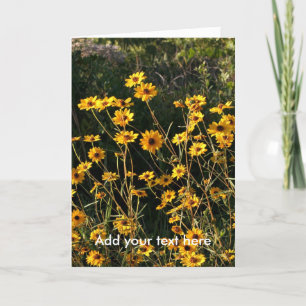 Yellow Flowers Card