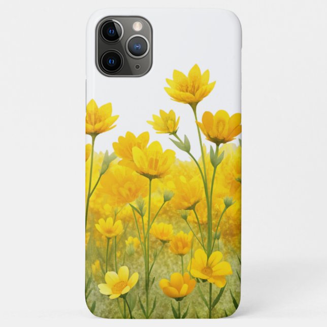 Yellow Flowers Case-Mate iPhone Case (Back)