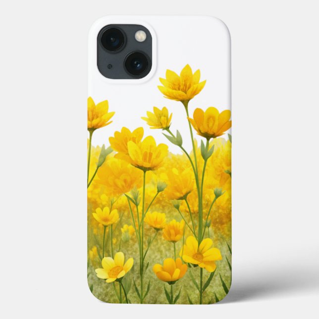 Yellow Flowers Case-Mate iPhone Case (Back)
