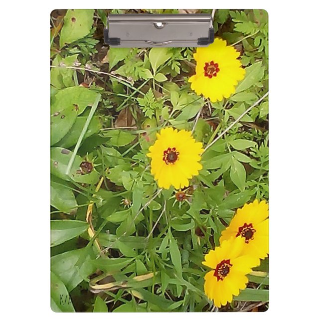 Yellow flowers clipboard (Front)