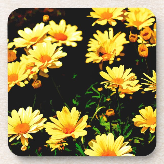 Yellow Flowers Coaster (Front)