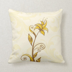 Yellow Flowers Cushion