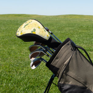 Yellow Flowers, Floral Pattern, Pattern Of Flowers Golf Head Cover