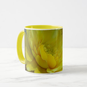 Yellow Flowers Flower Petals Art Mug Cup