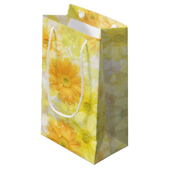 Yellow Flowers Gift Bag (Front Angled)