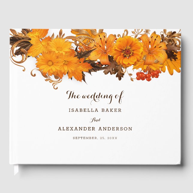 Yellow Flowers Guest Book (Front)