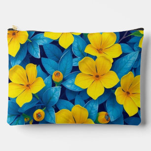 Yellow Flowers-Mediterranean Accessory Pouch