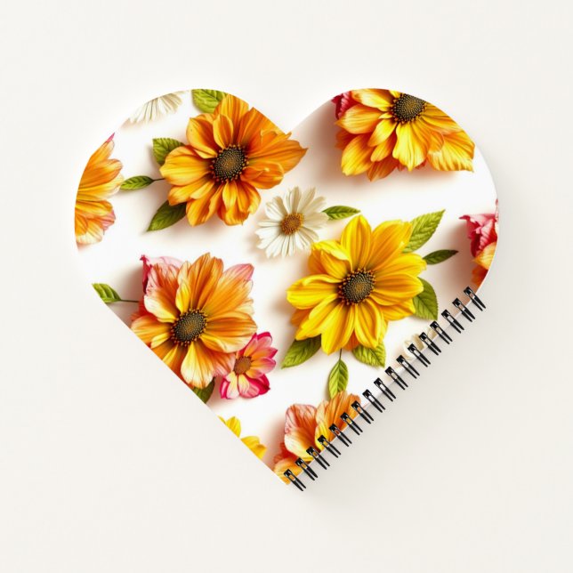 yellow flowers  notebook (Back)