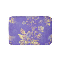 Yellow Flowers On Purple Background Design