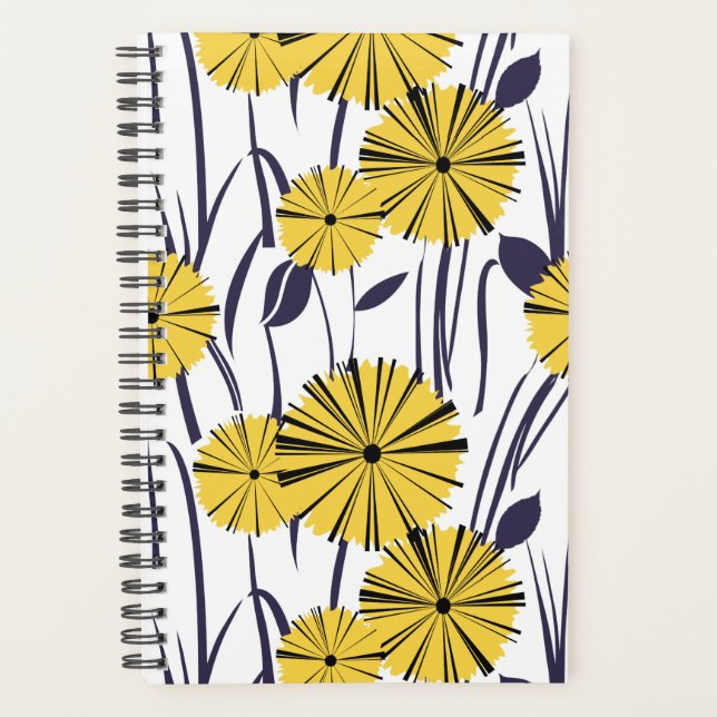 Yellow flowers planner (Front)