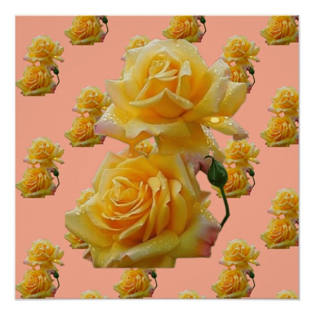 Yellow flowers poster (Front)