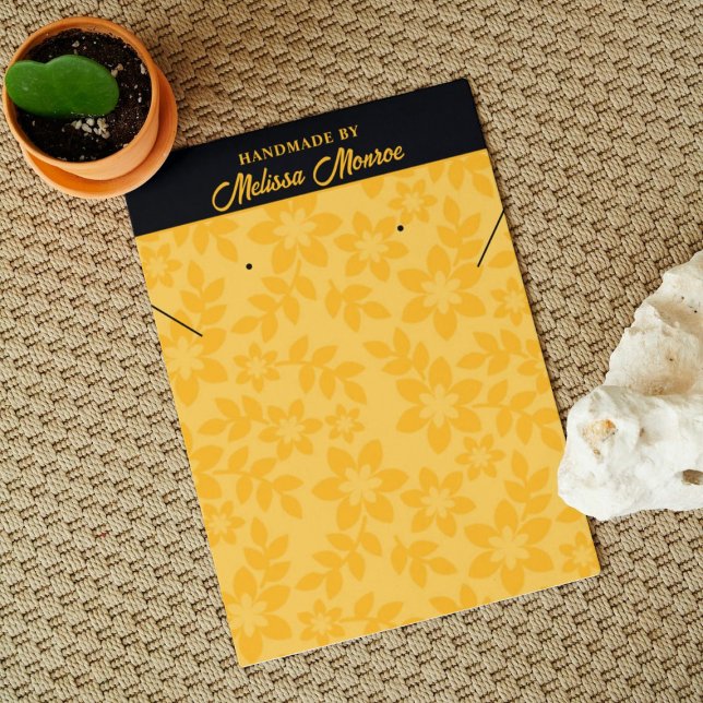 Yellow Flowers Script Necklace Jewellery Display  (Creator Uploaded)