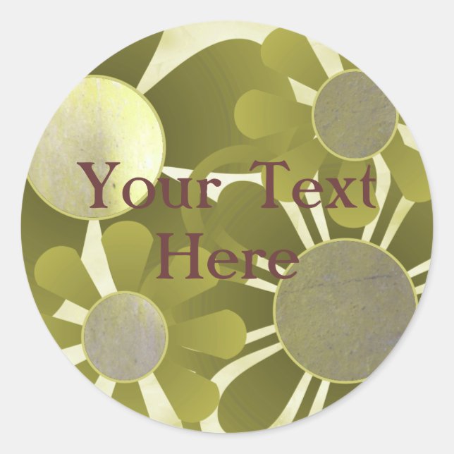 Yellow Flowers Stickers (Front)