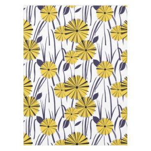 Yellow flowers tablecloth