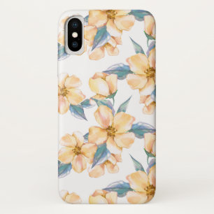 Yellow flowers. Watercolor garden 2 iPhone X Case