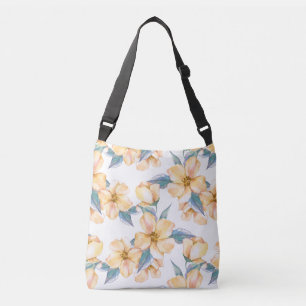 Yellow flowers. Watercolor garden 2 Crossbody Bag
