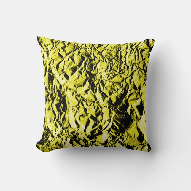 Yellow Foil #2 Cushion (Front)