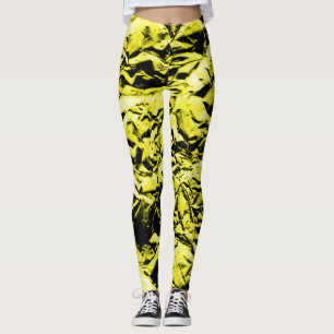Yellow Foil #2 Leggings