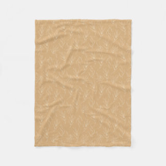 Yellow foliage fleece blanket