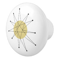 Yellow Franciscan Starburst Mid Century Modern