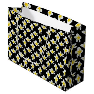 Yellow Frangipani Flower Sensation, Large Gift Bag