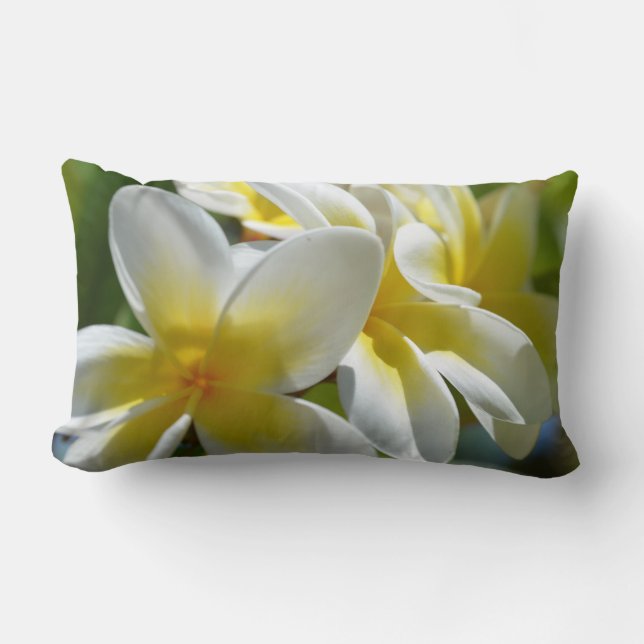 Yellow Frangipani  pillow (Front)