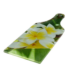 Yellow Frangipanis Growing On A Tree, Cutting Board