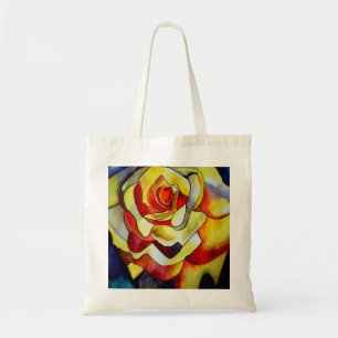 Yellow Freesia watercolor original art flower Tote Bag