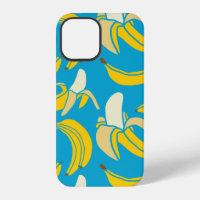 yellow fresh fruit tropical banana seamless patter