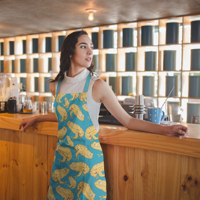 Yellow Frog Apron (Creator Uploaded)