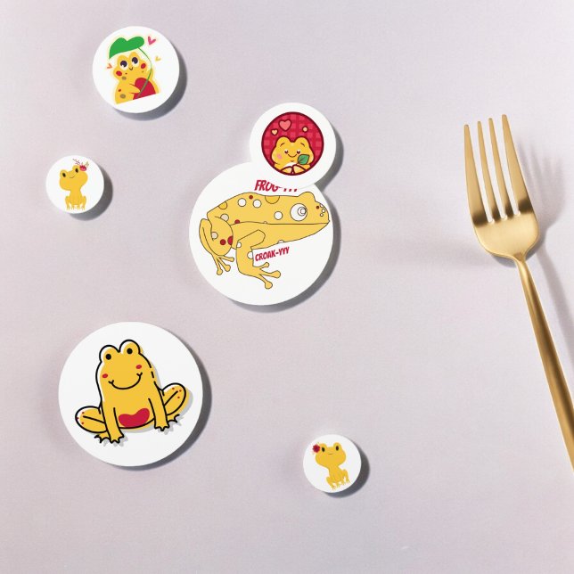 Yellow Frog Confetti (yellow frog party confetti,kids birthday party,baby shower,graduation,night party, throw funconfetti)