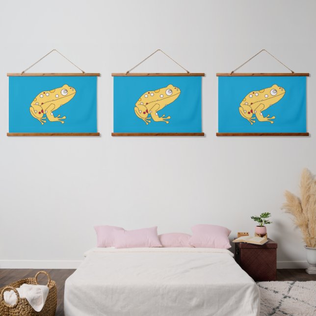 Yellow Frog Hanging Tapestry (Bedroom)