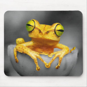 Yellow Frog Mouse Pad