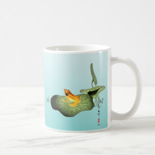Yellow Frog on Lotus Leaf Coffee Mug