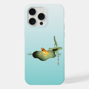Yellow Frog on Lotus Leaf iPhone 15 Pro Max Case